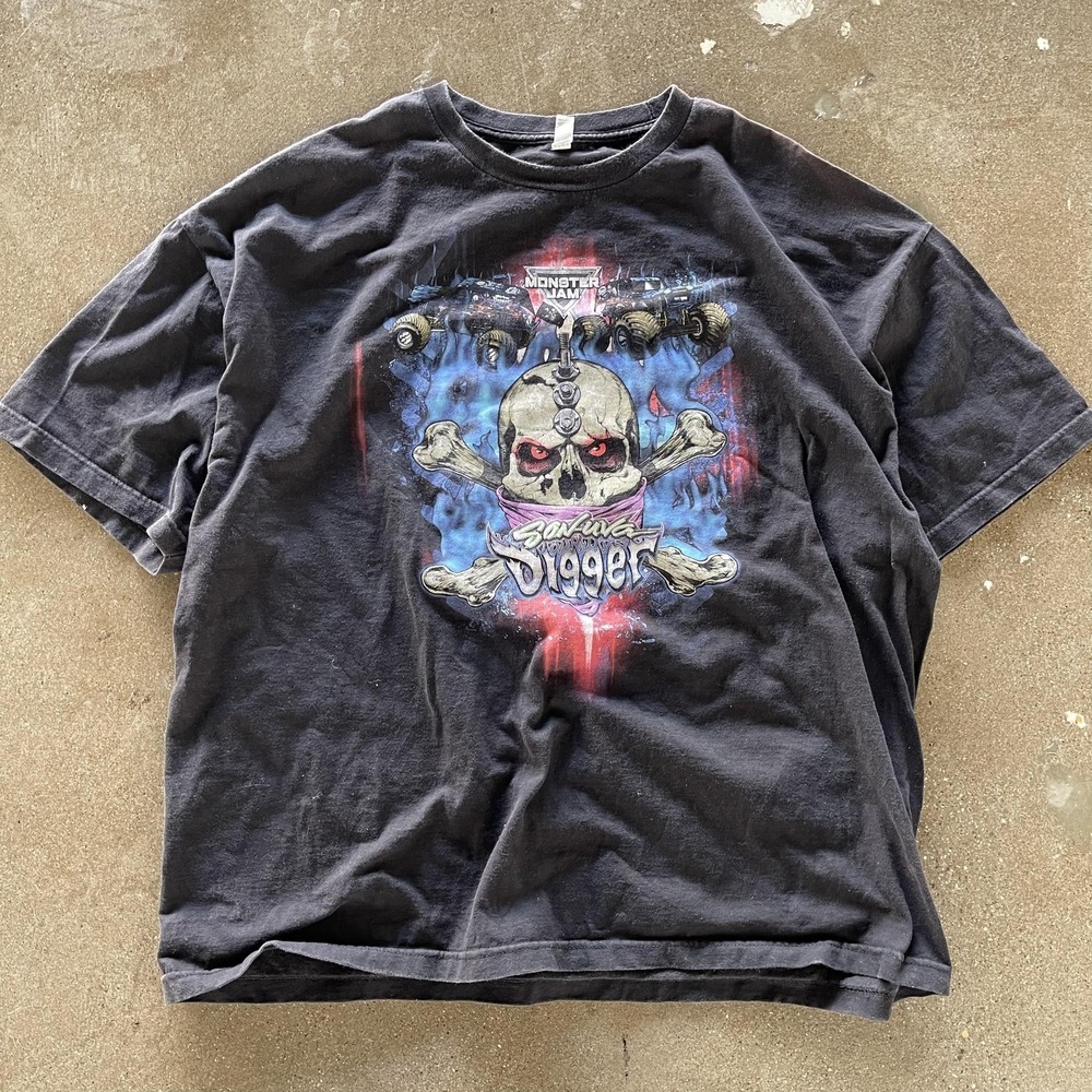 Monster Jam Son Uva Digger Shirt Mens 3XL Black Monster Truck Alstyle Tee